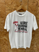 Vintage 90s Single Stitch George Baumann Memorial Erie, PA T-Shirt  Size L White